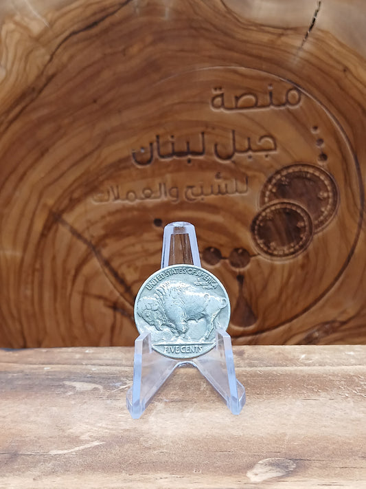 5 American buffalo cents 1937