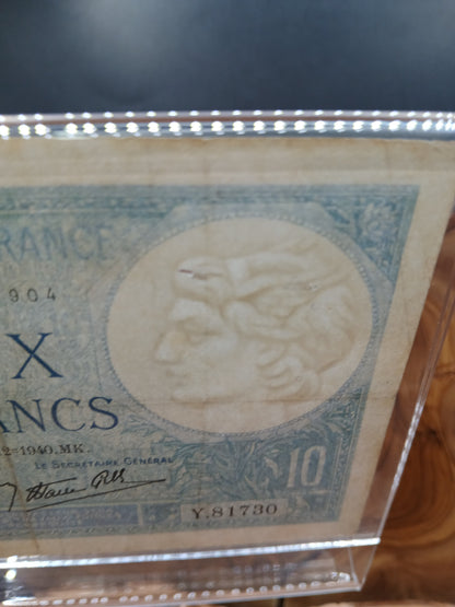 10 francs , france 1940