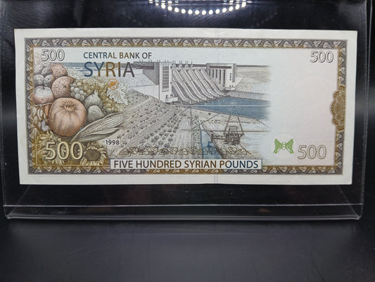 Syria.  500 lira 1998