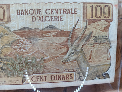 100 Algerian dinars 1970